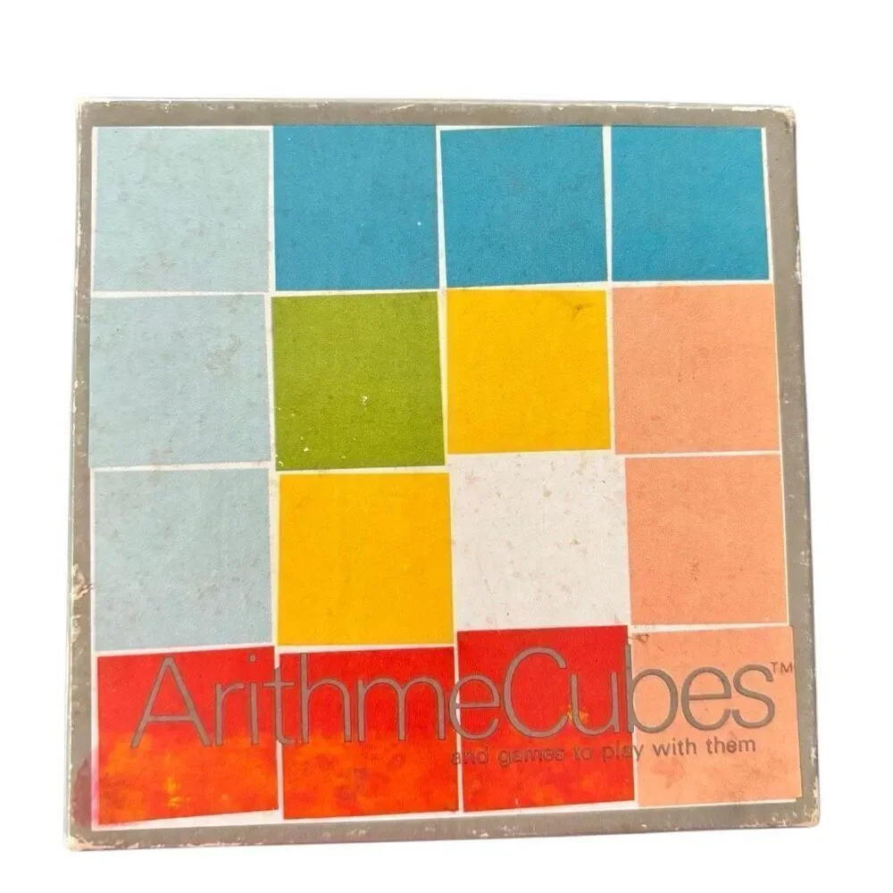 Vintage ArithmeCubes Math Aid Learning Game Scott Foresman Complete